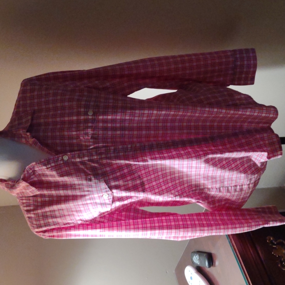 Banana republic plaid blouse
